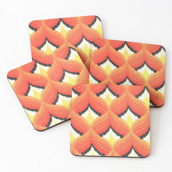 Item preview, Seventies Funky Needlepoint Pattern No.13 - Vintage Retro Pattern designed and sold by elevens.