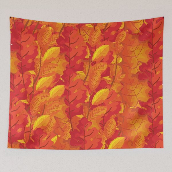 Item preview, Fall leaves, Autumn leaves - reds, oranges, yellows designed and sold by JellyBeenzz.