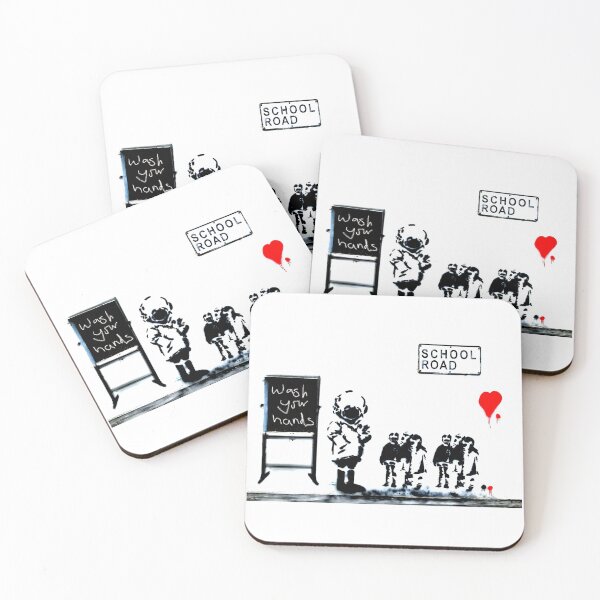 Item preview, Banksy - Back to school in Covid times [High Contrast] designed and sold by be-un1que.