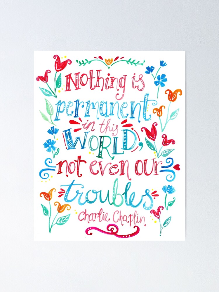 Do you agree with the author's statement why or why not there is nothing permanent except change picture