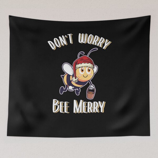 Item preview, Christmas Honeybee Bee Merry designed and sold by MGO-Design.