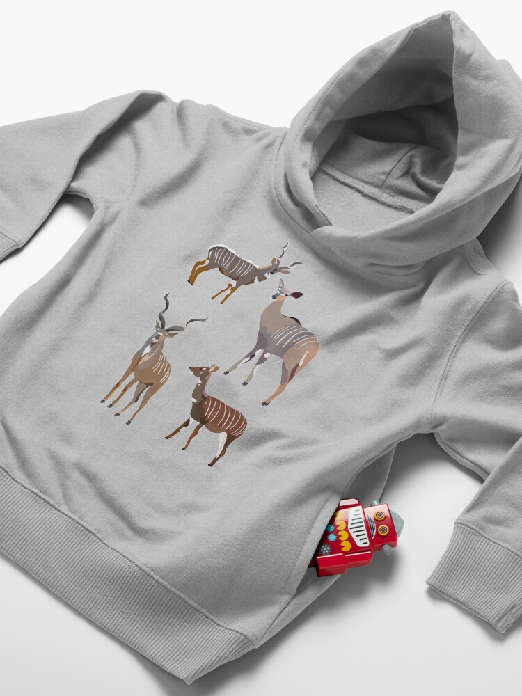 Alternate view of K is for Kudu Toddler Pullover Hoodie