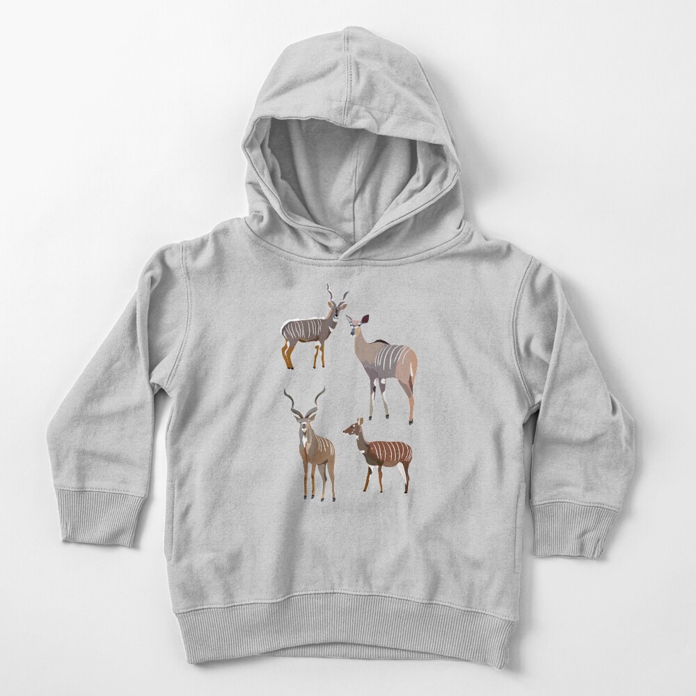 K is for Kudu Toddler Pullover Hoodie