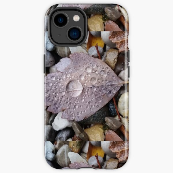 Leaf with a Drop of Water Nature Photography iPhone Tough Case