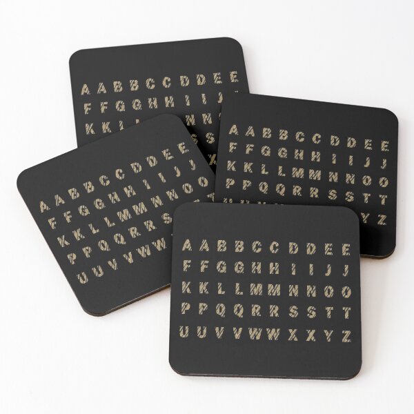 Item preview, Alphabet Gold Black(Capital letters) designed and sold by REApparelCo.