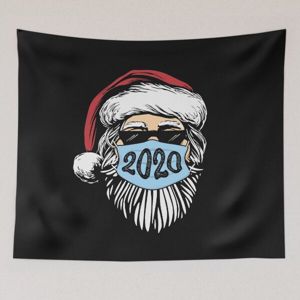 Item preview, Santa In Mask Quarantine Christmas 2020 Merry Xmask Bearded Santa Claus Xmas Gifts designed and sold by alenaz.