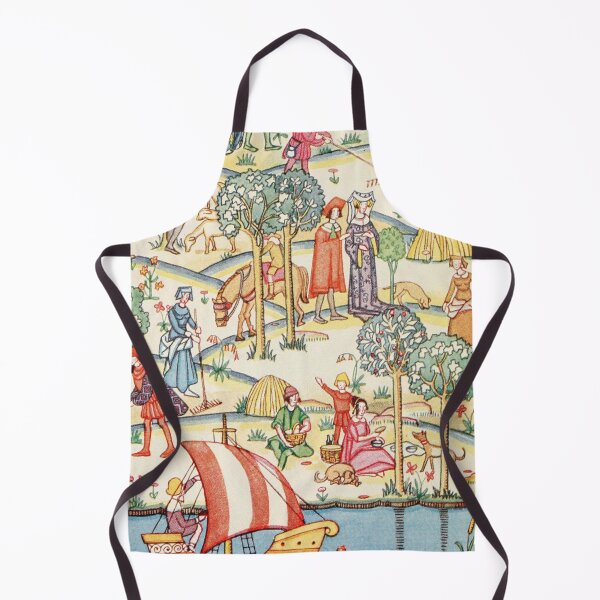 Item preview, Medieval life vintage tapestry artwork designed and sold by Vintage Designs +.