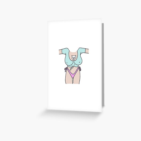 Hypebeast Cat Greeting Card