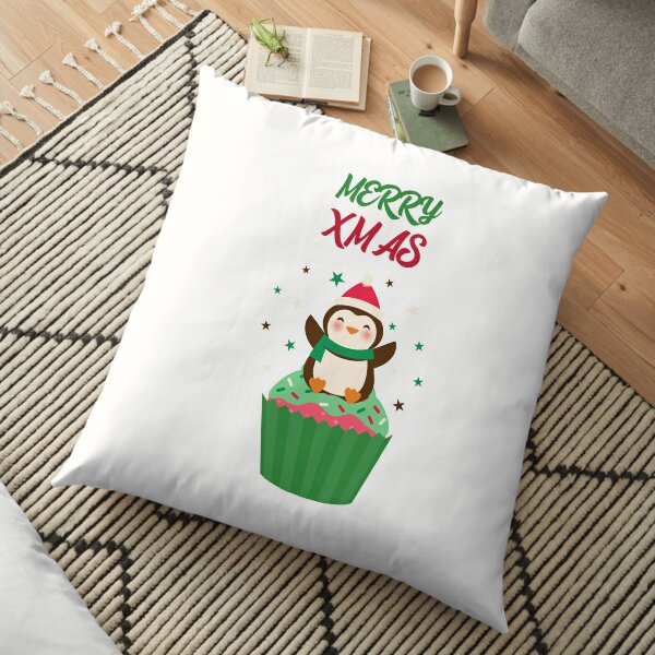 16x16 Fun Christmas Holiday Outfits & Costumes Cockatoo Parrot Santa Claus Ugly Christmas Pattern X-Mas Throw Pillow Multicolor
