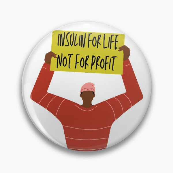 Item preview, Insulin For Life Not For Profit Diabetes Red Yellow designed and sold by ClearCreekCo.