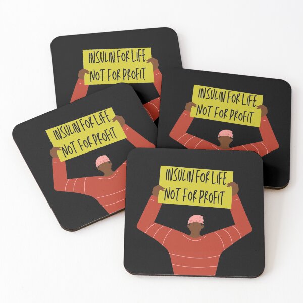 Item preview,  Insulin For Life Not For Profit Diabetes Red Yellow designed and sold by ClearCreekCo.