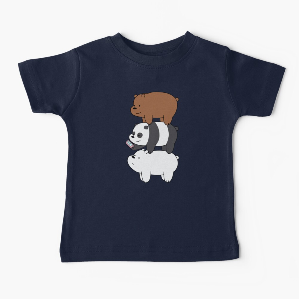 We Bare Bears™ Grizzly, Panda, and Ice bear Baby T-Shirt