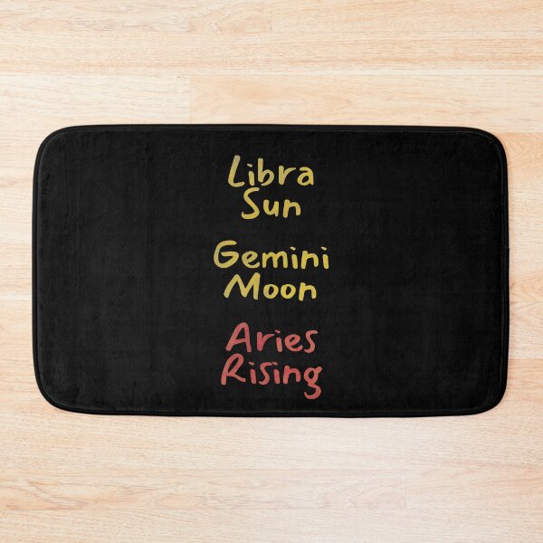 Item preview, Libra Sun Gemini Moon Aries Rising Text designed and sold by leomooncreates.