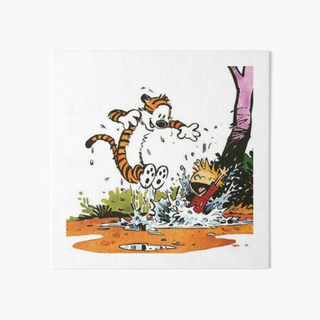 calvin, hobbes, calvin hobbes, calvin and hobbes, 2710 Art Board Print