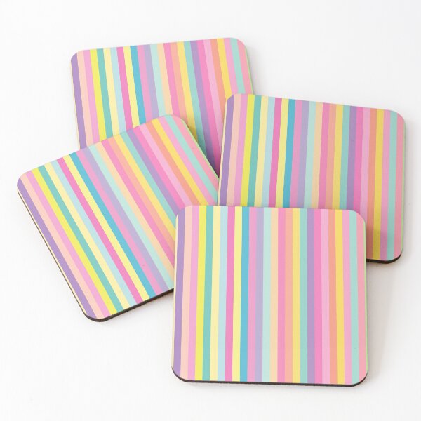 Item preview, Striped pastel pattern - vertical stripes designed and sold by greatnorris.