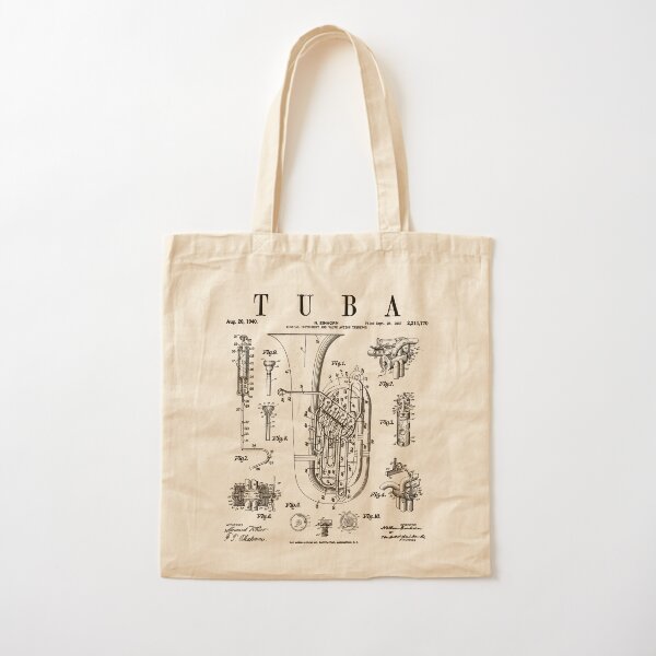 Artikel-Vorschau von Tuba Vintage Patent Tubaist Tubist Zeichnungsdruck, designt und verkauft von GrandeDuc.
