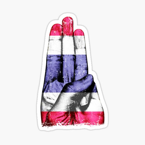 Item preview, Thailand Strong - Democracy Now -Free Thai Support Flag Gift designed and sold by NUMAcreations.