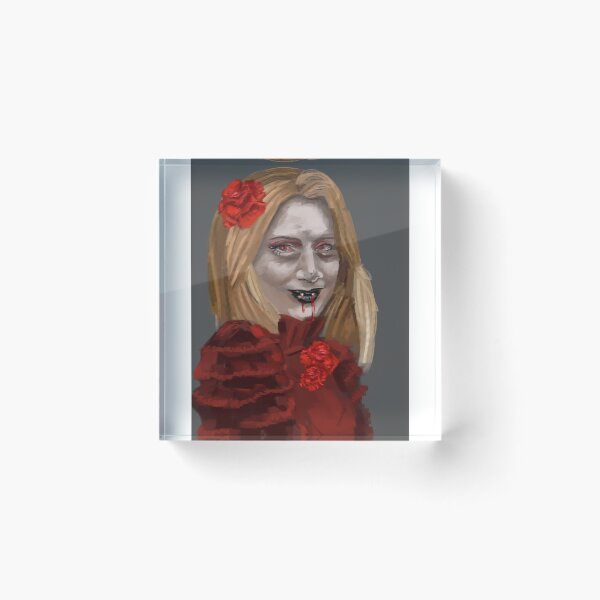 Item preview, Halloween vampire woman art supernatural designed and sold by evanecomely.