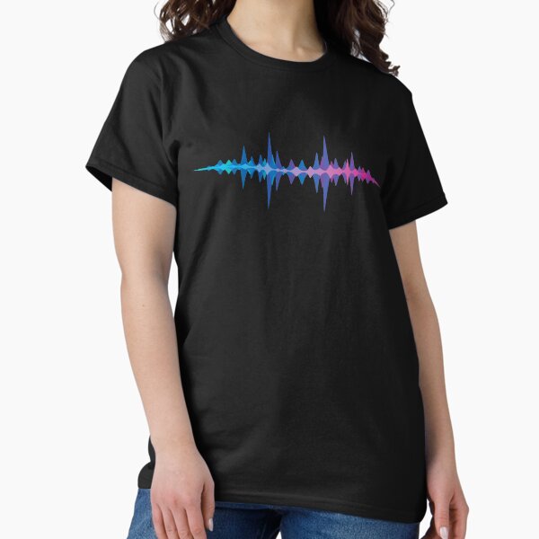 Vista previa del artículo con la obra «Espectro de audio», diseñado y vendido por Trashy-Designs.