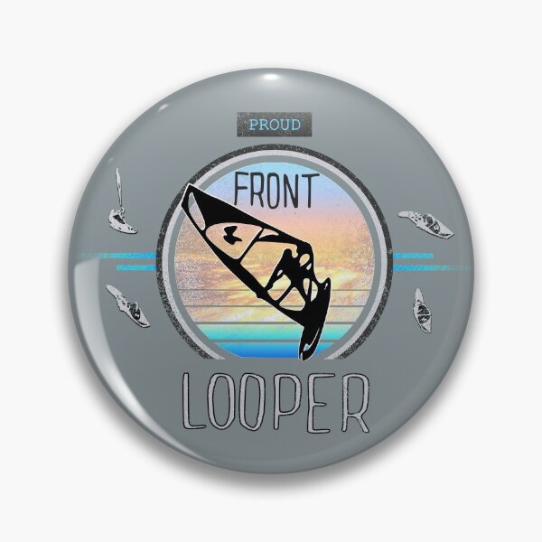 Artikelvorschau, Stolzer Front Looper Windsurf Jump bei Sonnenuntergang über Ocean Waves entworfen und verkauft von frenchsalsa.