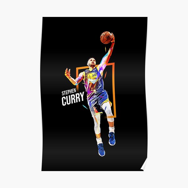 Low Poly Steph Curry Poster