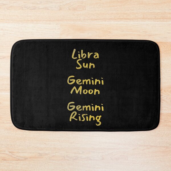 Item preview, Libra Sun Gemini Moon Gemini Rising Text designed and sold by leomooncreates.