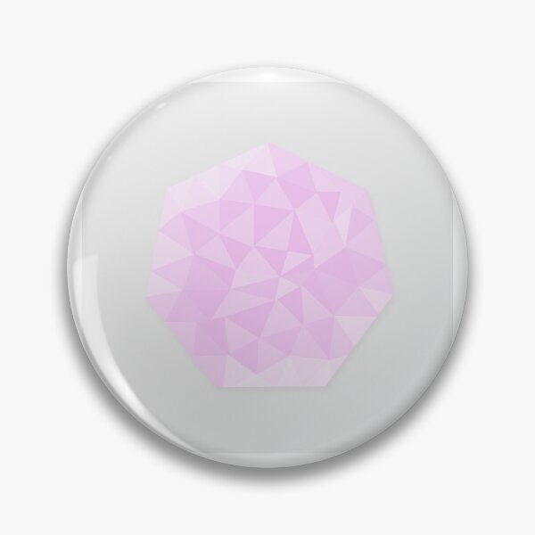 Geometric Heptagon - Purple Pin