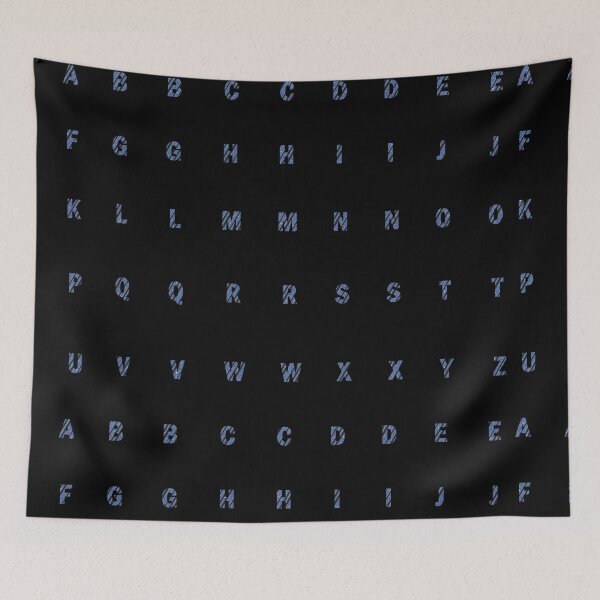 Item preview, Alphabet Blue Black(Capital letters) designed and sold by REApparelCo.