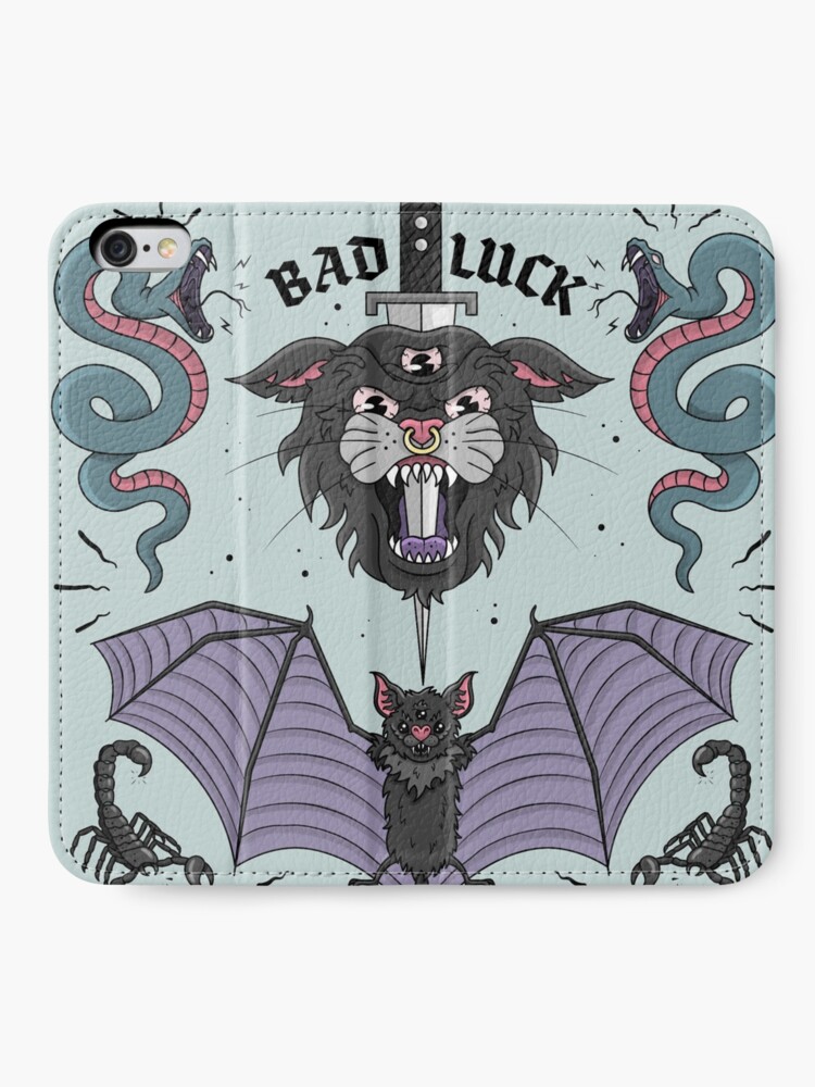 Alternate view of BAD LUCK iPhone Wallet