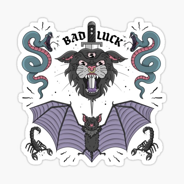 BAD LUCK Sticker