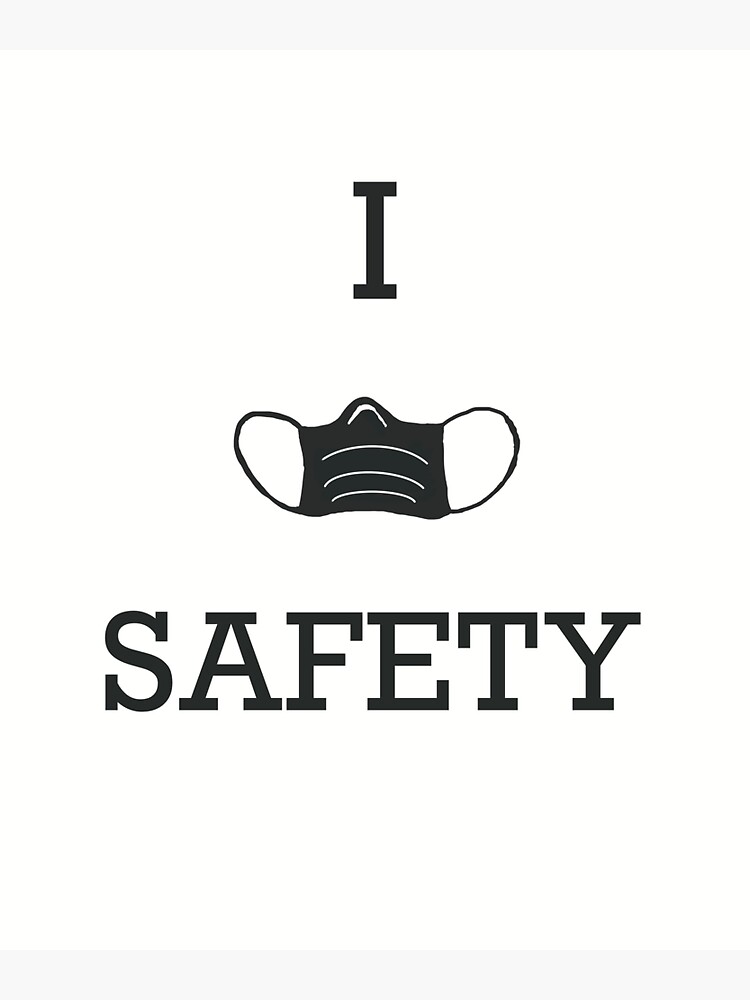 Thumbnail 3 of 3, Sticker, I Love Safety, I Heart Safety, I Mask Safety designed and sold by ahess101.