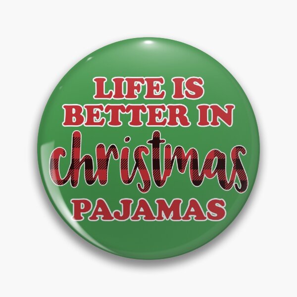 Item preview, Life Is Better In Christmas Pajamas - Holiday Plaid Design designed and sold by PMDConcepts.