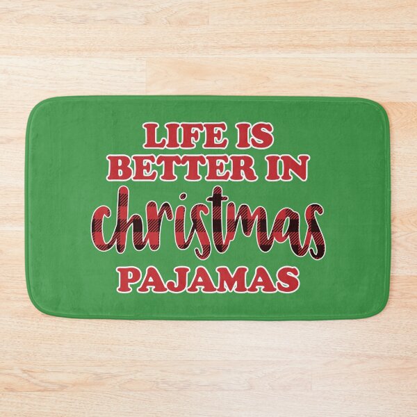 Item preview, Life Is Better In Christmas Pajamas - Holiday Plaid Design designed and sold by PMDConcepts.