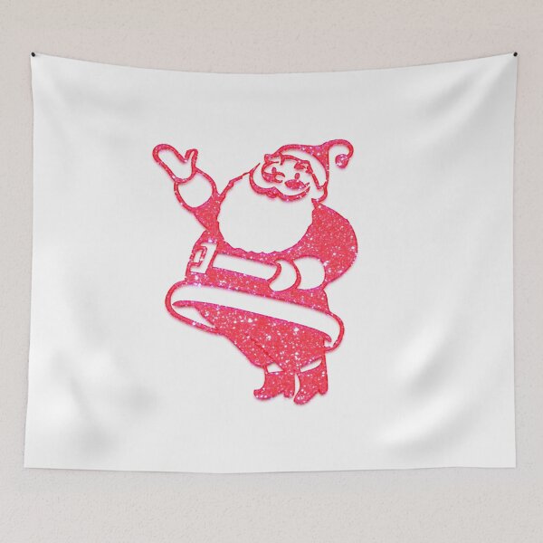 Item preview, Santa Cool Glitter red Merry Christmas designed and sold by oxoxoxo.