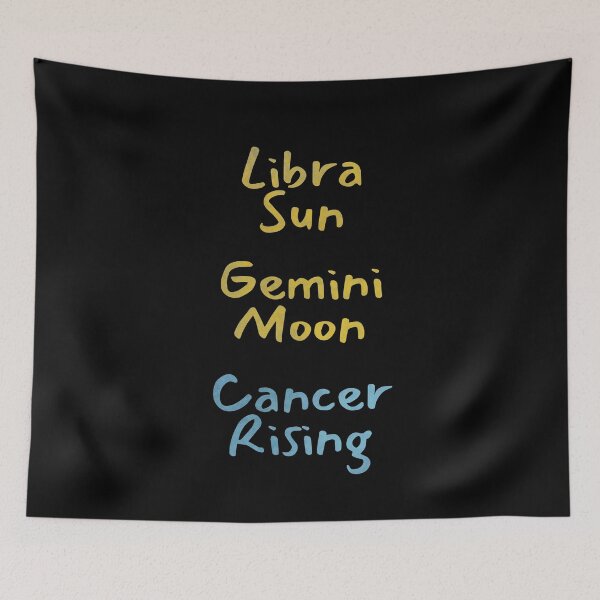 Item preview, Libra Sun Gemini Moon Cancer Rising Text designed and sold by leomooncreates.
