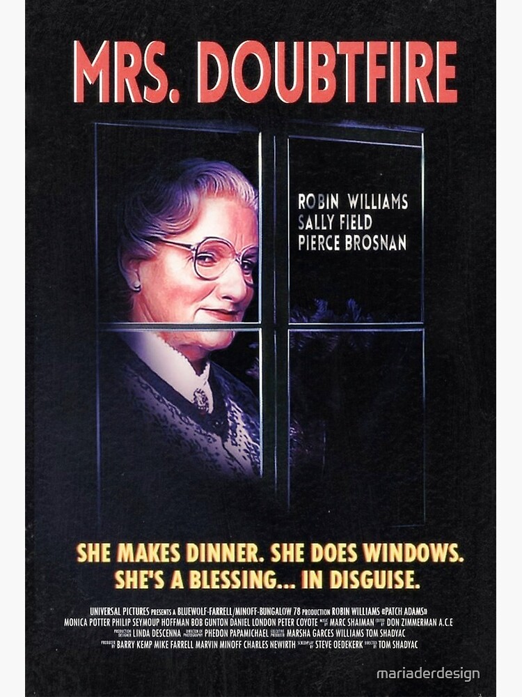 Mrs. Doubtfire original store movie poster 1993