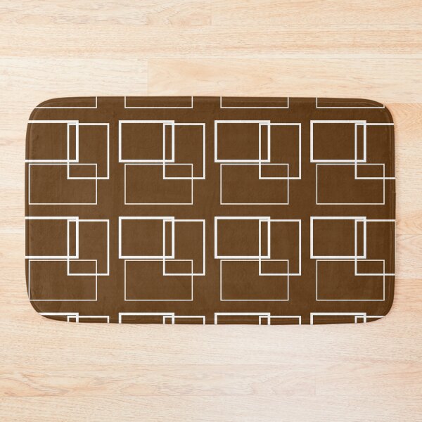Item preview, Mod Square Pattern Brown designed and sold by LizLanspery.