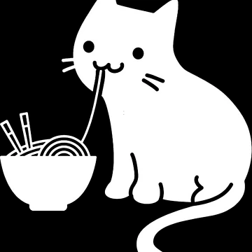 Artwork thumbnail, CAT RAMEN by bevold