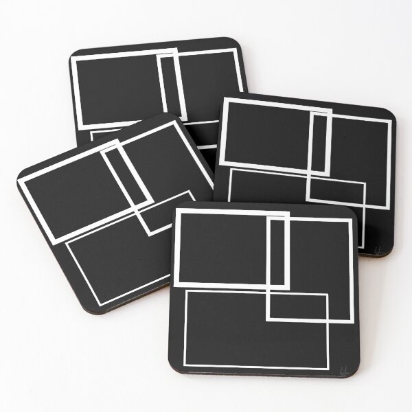 Item preview, Mod Square Pattern Black designed and sold by LizLanspery.