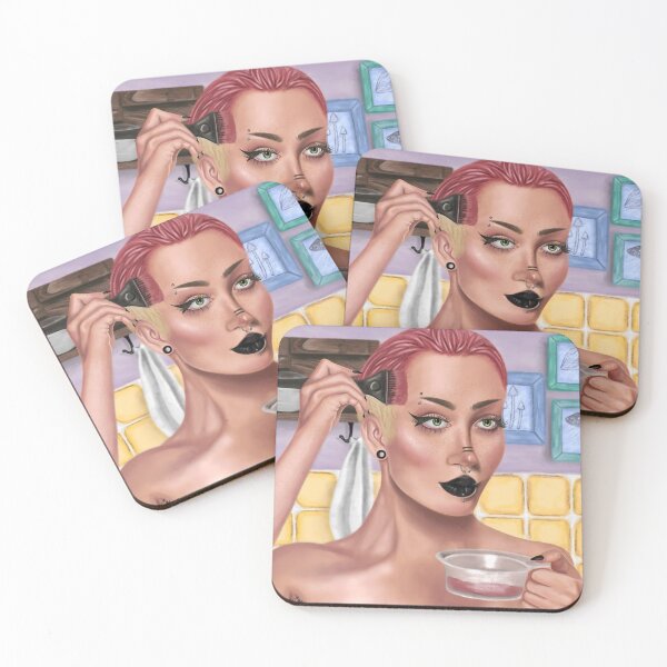 Item preview, punk dying their hair  designed and sold by nightlightgrl.