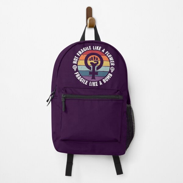 Item preview, Not Fragile Like a Flower Fragile Like a Bomb Ruth Bader Ginsburg Quote - Vintage Design - RBG Women's Right and Feminism Sayings designed and sold by WG-Factory.