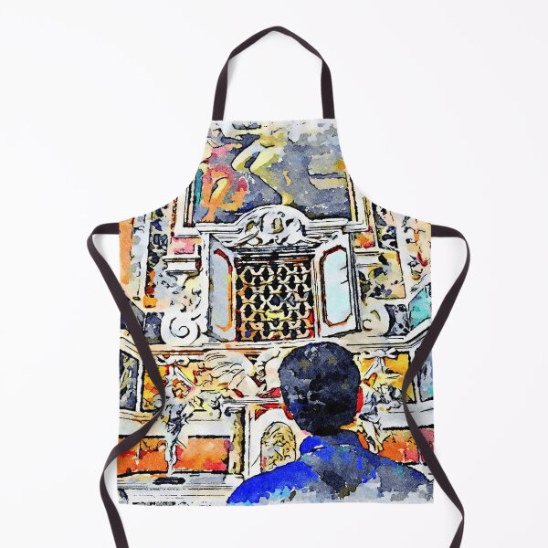 Item preview, Ravello: man in church in front of the saint's relics designed and sold by Giuseppe Cocco.