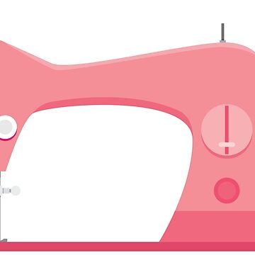 Pink Sewing Machine Sticker by YumeeCraft