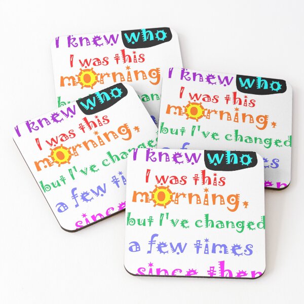 Item preview, I knew who I was thus morning, but I've changed a few times since then Alice  designed and sold by Vidallz.