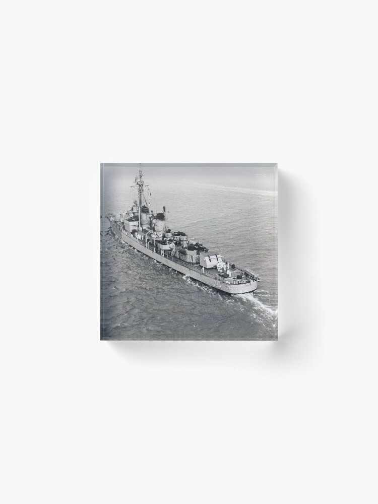 Alternate view of USS PURDY (DD-734) SHIP'S STORE Acrylic Block