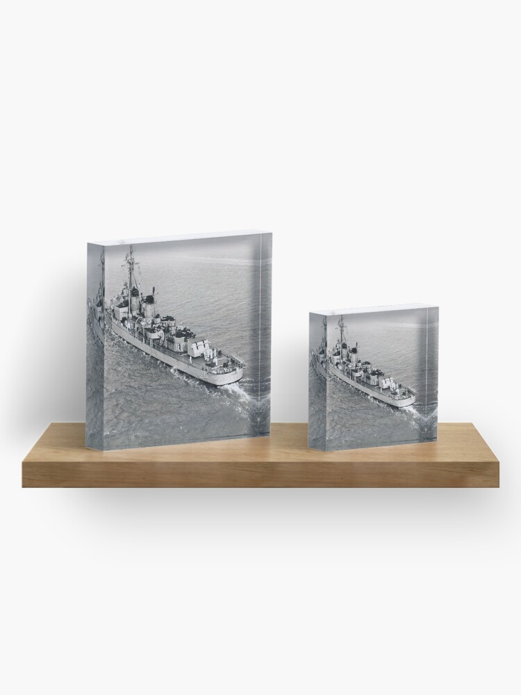 Alternate view of USS PURDY (DD-734) SHIP'S STORE Acrylic Block
