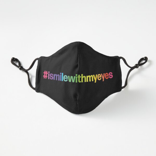 I Smile With My Eyes - Rainbow Font Fitted 3-Layer