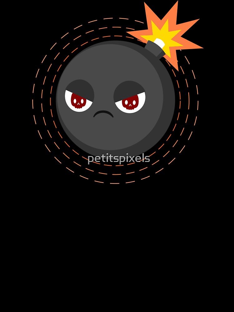 Artwork view, Kawaii angry bombs designed and sold by petitspixels