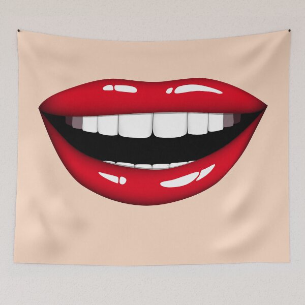 Item preview, Teasing Lips Mouth and Teeth Hot Lipstick Tease designed and sold by trendo.