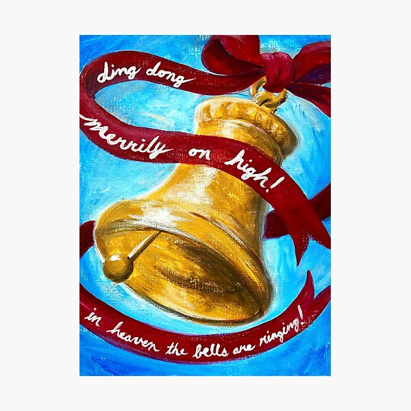 Christmas Bell Photographic Print
